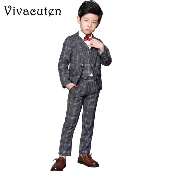 boys wedding suits plaid blazer + vest + pants 3pcs formal suit set brand kids wedding clothing set for children formal clothes, Blue
boys wedding suits plaid blazer + vest + pants 3pcs formal suit set brand kids wedding clothing set for children formal clothes, Blue