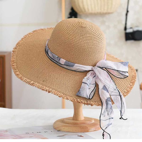 adugi new sun hat ladies spring and summer big hat outdoor beach sunscreen sun shade leisure straw streamer burr fashion, Blue;gray
adugi new sun hat ladies spring and summer big hat outdoor beach sunscreen sun shade leisure straw streamer burr fashion, Blue;gray
