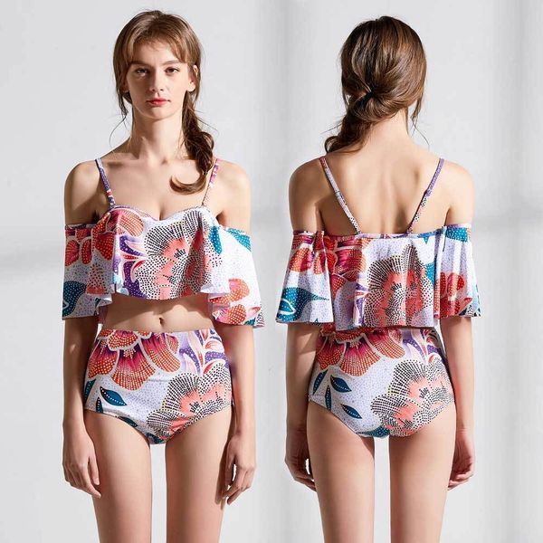 women's two piece swim suits retro ruffle printed off shoulder slimming high waisted tummy control swimsuit bathing suit bikini
women's two piece swim suits retro ruffle printed off shoulder slimming high waisted tummy control swimsuit bathing suit bikini
