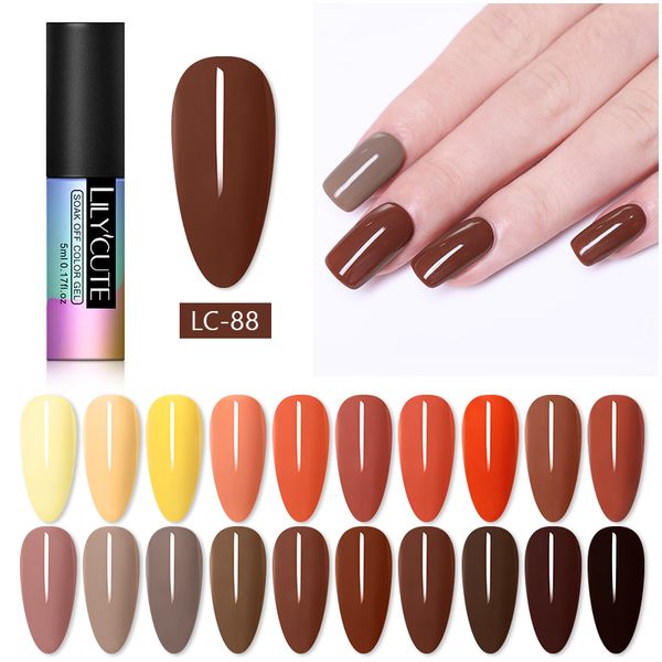 lilycute 5ml gel nail polish orange yellow color soak off uv gel varnish long lasting led bright summer nail art color, Red;pink
lilycute 5ml gel nail polish orange yellow color soak off uv gel varnish long lasting led bright summer nail art color, Red;pink