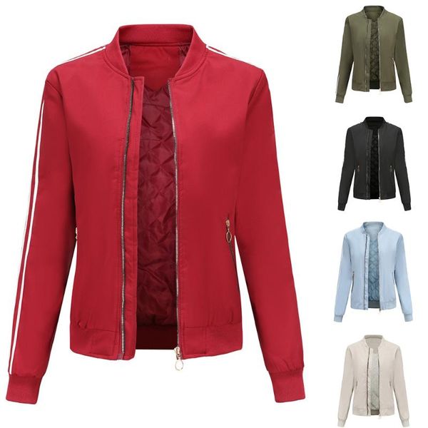 winter women coat casual bomber jacket women black green coats and jackets windbreaker 2020new, Black;red
winter women coat casual bomber jacket women black green coats and jackets windbreaker 2020new, Black;red