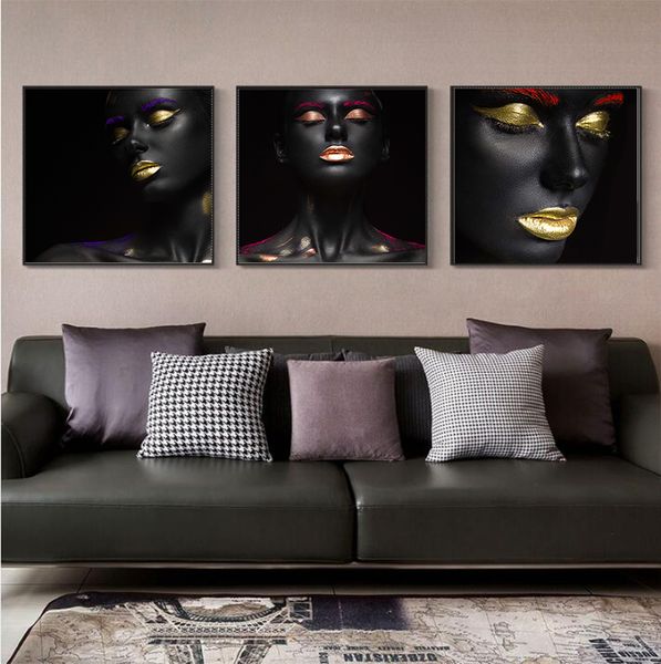 black gold nude african art woman oil painting on canvas cuadros posters prints scandinavian wall picture for living room decor
black gold nude african art woman oil painting on canvas cuadros posters prints scandinavian wall picture for living room decor