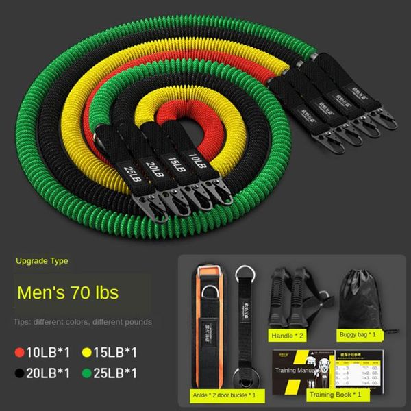 resistance bands sets yoga pilates fitness tube training band equipmen