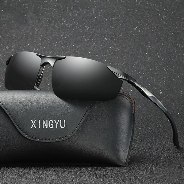 xingyu aluminum magnesium men's sunglasses polarized blue coating mirror sun glasses male masculino eyewear 043, White;black
xingyu aluminum magnesium men's sunglasses polarized blue coating mirror sun glasses male masculino eyewear 043, White;black