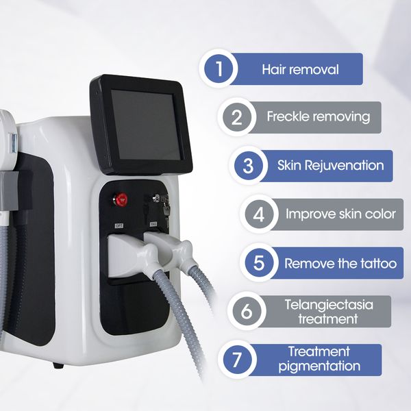 2021 new opt shr ipl laser fast hair removal machine multifunctional nd yag laser tattoo removal elight skin rejuvenation laser machine, Black
2021 new opt shr ipl laser fast hair removal machine multifunctional nd yag laser tattoo removal elight skin rejuvenation laser machine, Black
