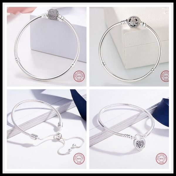 Wholesale Authentic 925 Sterling Silver Bangle Signature With Crystal snake Bracelet Bangle Fit Women Bead Charm DIY Pandora Jewelry
Wholesale Authentic 925 Sterling Silver Bangle Signature With Crystal snake Bracelet Bangle Fit Women Bead Charm DIY Pandora Jewelry
