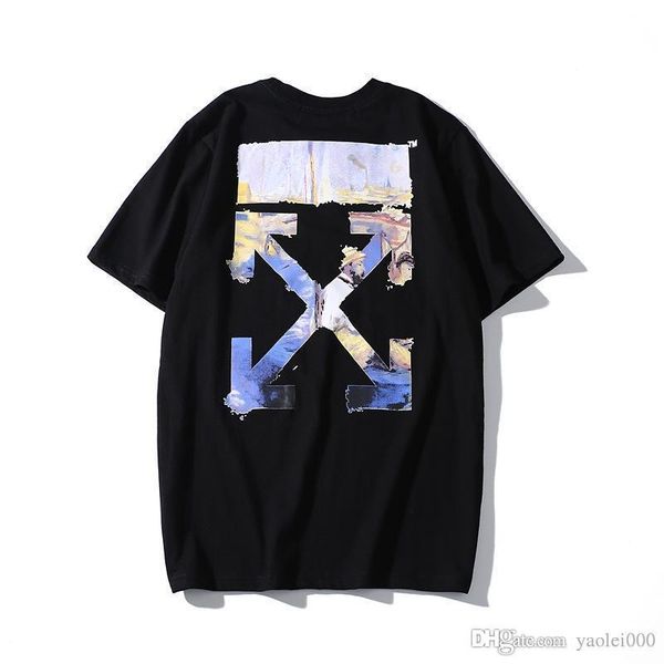 men's t-shirt casual fashion oil painting personality arrow printing loose male hip hop street round neck cotton short t4673, White;black
men's t-shirt casual fashion oil painting personality arrow printing loose male hip hop street round neck cotton short t4673, White;black