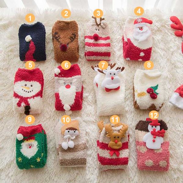 12pairs wholesale merry christmas decorative fluffy santa claus reindeer snow man cosy cozy women ladies girls fleece socks, Black;white
12pairs wholesale merry christmas decorative fluffy santa claus reindeer snow man cosy cozy women ladies girls fleece socks, Black;white