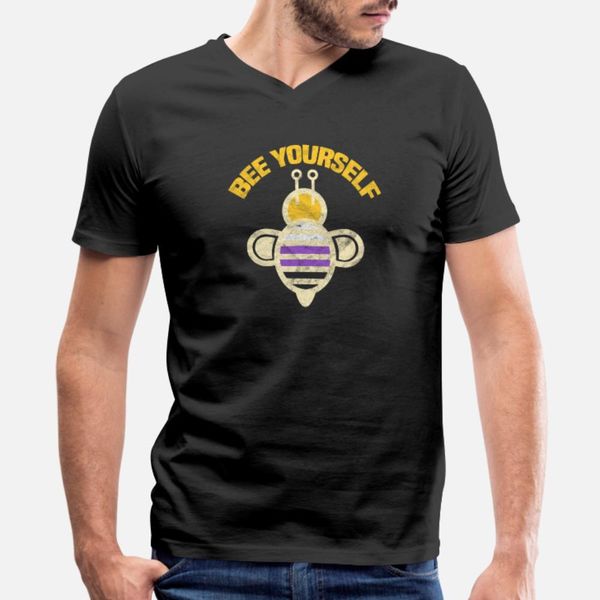 non binary bee yourself t shirt men personalized short sleeve o-neck standard interesting comical summer letter shirt
non binary bee yourself t shirt men personalized short sleeve o-neck standard interesting comical summer letter shirt