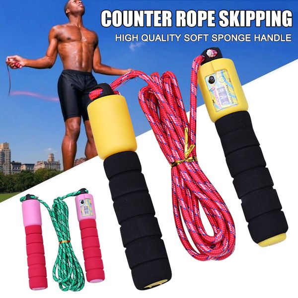skipping rope jump rope cable for exercise fitness training tool sports with counter color random ya88
skipping rope jump rope cable for exercise fitness training tool sports with counter color random ya88
