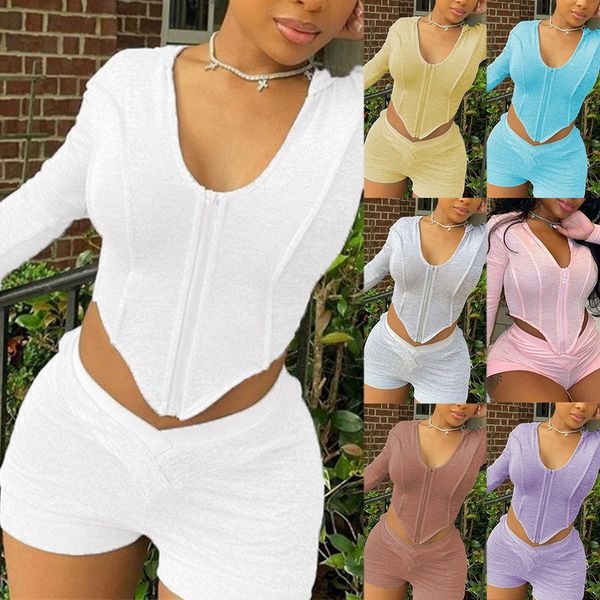 yoga outfits women solid color tracksuit sport two pieces set long sleeve zipper hooded corset skinny elastic waist pants streetwear, White;red
yoga outfits women solid color tracksuit sport two pieces set long sleeve zipper hooded corset skinny elastic waist pants streetwear, White;red