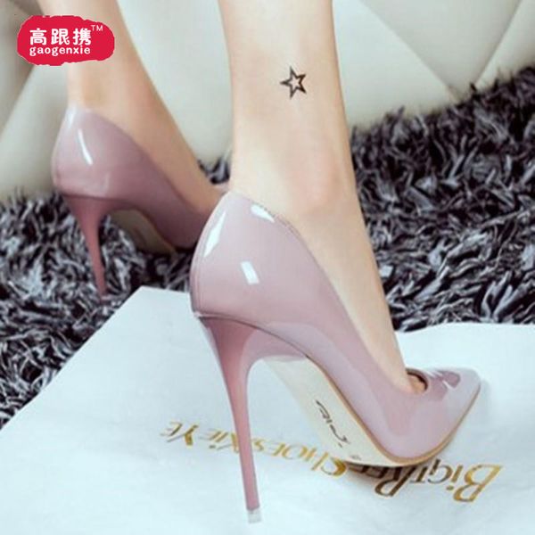 nude high heels womens ultra-high heel night wine red color pointed thin heeled shallow mouth single shoes autumn, Black
nude high heels womens ultra-high heel night wine red color pointed thin heeled shallow mouth single shoes autumn, Black