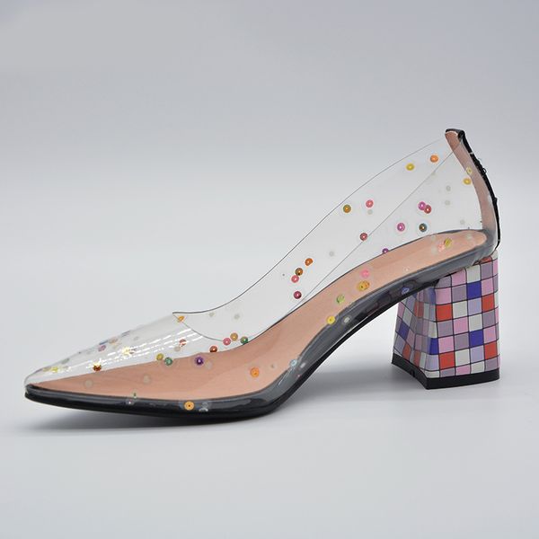 2020 летняя мода bling pvc transparent насосы квадратный каблук высокие каблуки пойнт toes женская партия золотые свадебные туфли на каблука, Black
2020 летняя мода bling pvc transparent насосы квадратный каблук высокие каблуки пойнт toes женская партия золотые свадебные туфли на каблука, Black