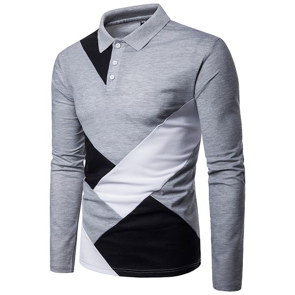 men's polos cross-border shirt camisa masculina cotton long sleeve brands summer sports irregular stitching top, White;black
men's polos cross-border shirt camisa masculina cotton long sleeve brands summer sports irregular stitching top, White;black