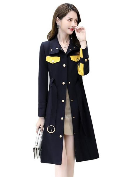 korean loose windbreaker coat 2020 spring and fall new women's single breasted spliced elegant coat long cardigan vestidos r384, Tan;black
korean loose windbreaker coat 2020 spring and fall new women's single breasted spliced elegant coat long cardigan vestidos r384, Tan;black