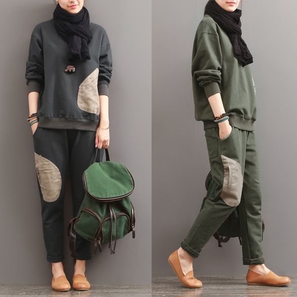 2020 spring and autumn new sweater solid color pocket color matching large size sweater casual suit women's clothing myuf5, Gray
2020 spring and autumn new sweater solid color pocket color matching large size sweater casual suit women's clothing myuf5, Gray