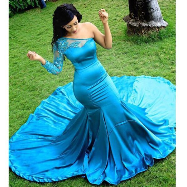 fashion long prom dresses mermaid one shoulder long sleeves african black girl women evening dress gown vestidos custom c155
fashion long prom dresses mermaid one shoulder long sleeves african black girl women evening dress gown vestidos custom c155