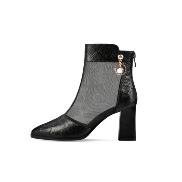woman shoes leather women's shoes hollow boots mid heel woman mesh women's sandals women ankle boots, Black
woman shoes leather women's shoes hollow boots mid heel woman mesh women's sandals women ankle boots, Black