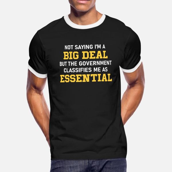 я m a big deal правительство классифицирует me essential т рубашка мужчину индивидуальный 100% хлопок вокруг шеи формального подарков смешно
я m a big deal правительство классифицирует me essential т рубашка мужчину индивидуальный 100% хлопок вокруг шеи формального подарков смешно