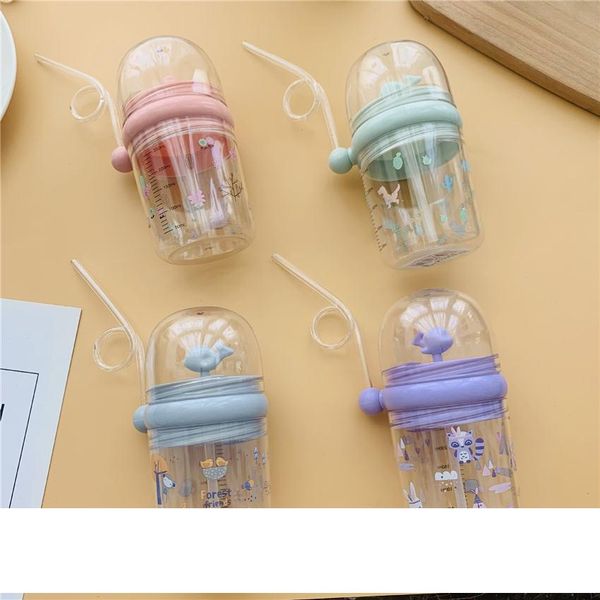 2020 new water bottle children learn feeding straw juice drinking milk bottle infant cup little whale sprays water for baby students a10
2020 new water bottle children learn feeding straw juice drinking milk bottle infant cup little whale sprays water for baby students a10