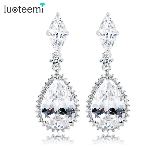Louteemi Clear CZ Crystal Big Water Drop Earrings Dinner Party Earrings for Women Bridal Wedding Dangle Earrings Wholesale LUOTEEMI
Louteemi Clear CZ Crystal Big Water Drop Earrings Dinner Party Earrings for Women Bridal Wedding Dangle Earrings Wholesale LUOTEEMI