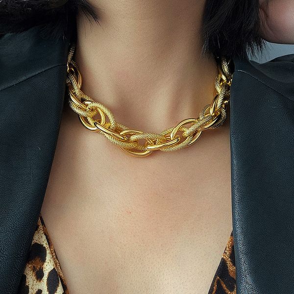 vintage fashion punk simple twist woven short exaggerated necklace chunky collar necklace for women men jewelry accessories, Silver
vintage fashion punk simple twist woven short exaggerated necklace chunky collar necklace for women men jewelry accessories, Silver