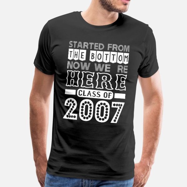 started from bottom now we are here class of 2007 t shirt men designing short sleeve plus size 3xl outfit breathable spring formal shirt
started from bottom now we are here class of 2007 t shirt men designing short sleeve plus size 3xl outfit breathable spring formal shirt