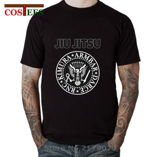 rock & roll jiu jitsu t shirt men hip hop mma bjj tee shirt high streetwear brazilian jiu jitsu gi t-shirts ufc bjj nogi apparel
