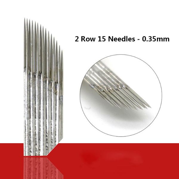 100pcs double row needles manual pen blades 15 pins microblading permanent makeup eyebrow tattoo 3d embroidery
100pcs double row needles manual pen blades 15 pins microblading permanent makeup eyebrow tattoo 3d embroidery