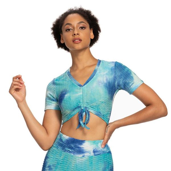 women crop gym shirts fitness yoga tank t-shirt tie dye short sleeve yoga workout breathable sports bra shirt women, White;red
women crop gym shirts fitness yoga tank t-shirt tie dye short sleeve yoga workout breathable sports bra shirt women, White;red