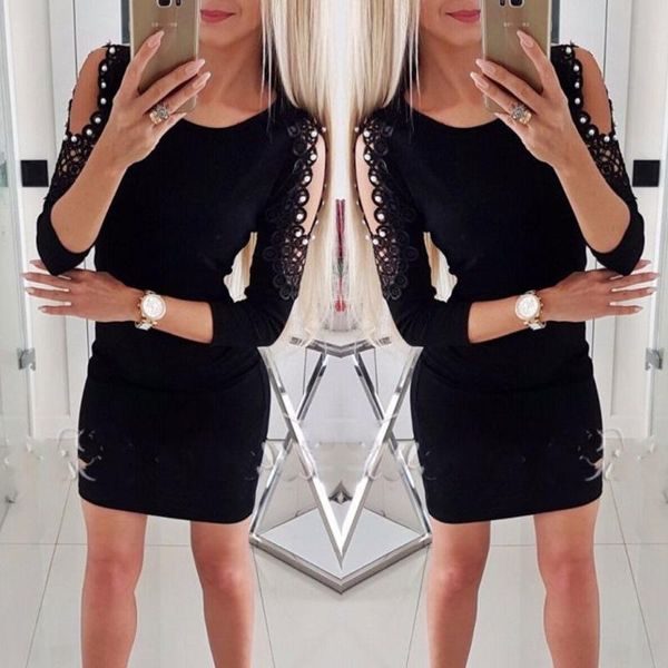 casual dresses women long sleeve bodycon slim dress female cold shoulder beading ladies party short mini outfits, Black;gray
casual dresses women long sleeve bodycon slim dress female cold shoulder beading ladies party short mini outfits, Black;gray