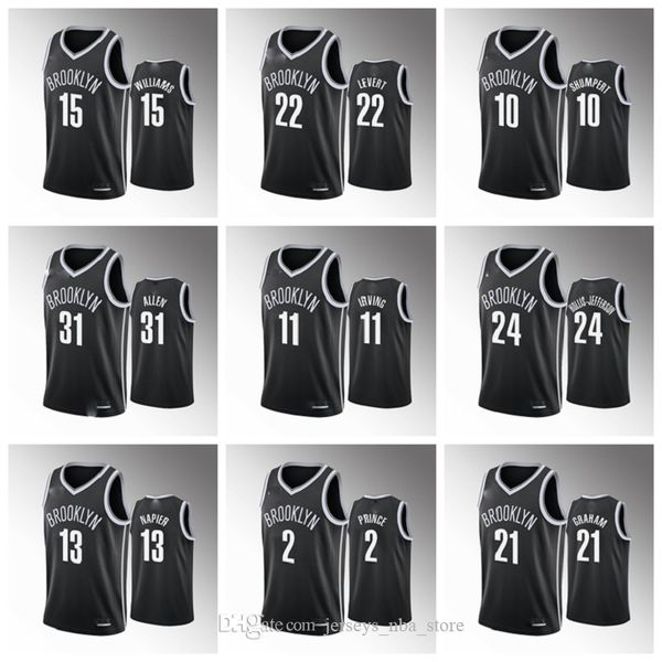 brooklyn nets men kyrie irving 2019-20 basketball black jersey caris levert taurean prince joe harris garrett temple jarrett allen, Black;red
brooklyn nets men kyrie irving 2019-20 basketball black jersey caris levert taurean prince joe harris garrett temple jarrett allen, Black;red