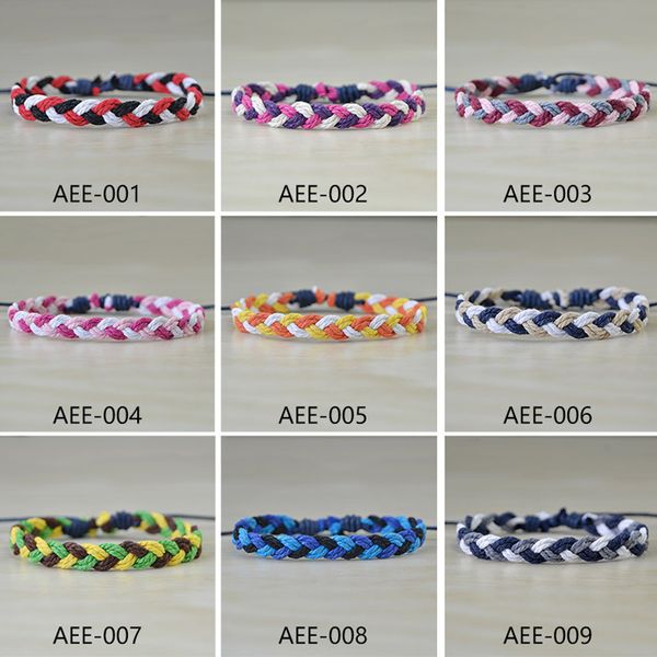 new mix-color mix braid friendship bracelets for women jewelry gift handmade rope mens bangles adjustable, Red;blue
new mix-color mix braid friendship bracelets for women jewelry gift handmade rope mens bangles adjustable, Red;blue