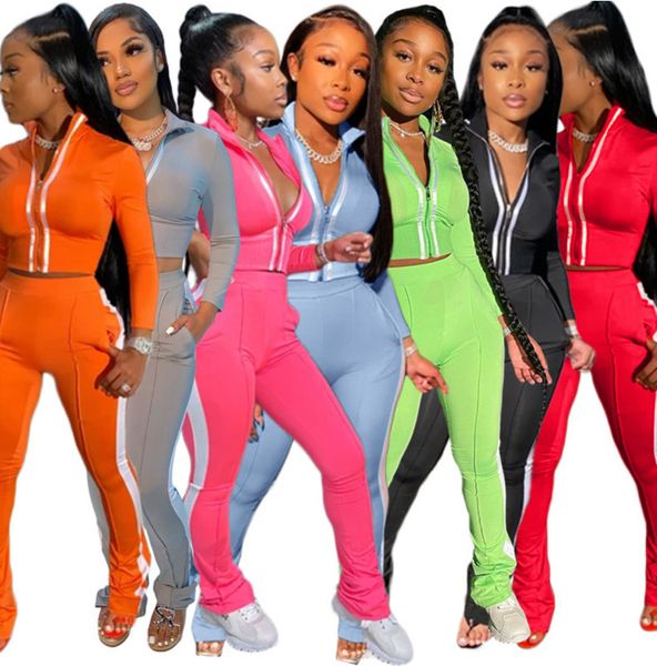 women casual tracksuit 2 piece oufits sports suit fashion long sleeve flared pants outfits zipper trousers jogging suit ly1012, Gray
women casual tracksuit 2 piece oufits sports suit fashion long sleeve flared pants outfits zipper trousers jogging suit ly1012, Gray