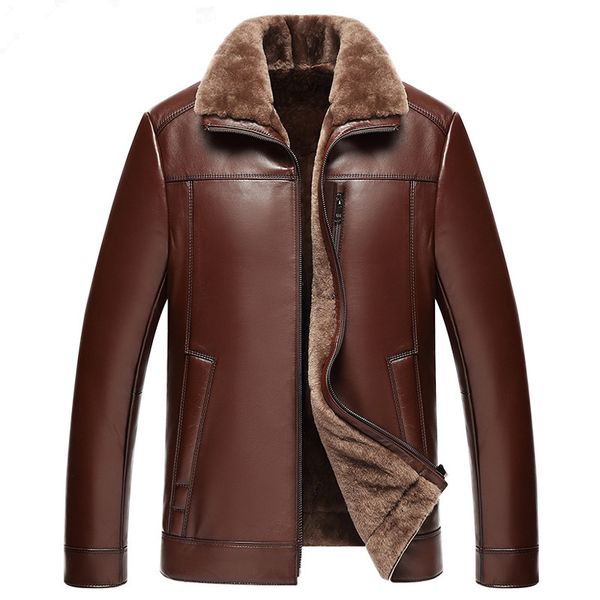 genuine sheepskin leather jacket men 100% real wool liner short men's fur coat warm jackets 2020 veste 22-1687 kj1562, Black
genuine sheepskin leather jacket men 100% real wool liner short men's fur coat warm jackets 2020 veste 22-1687 kj1562, Black