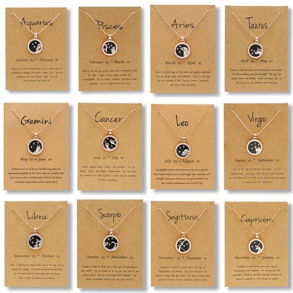12 constellation pendant rose gold necklaces jewelry choker necklace zodiac sign charm black white resin necklace birthday gifts, Silver
12 constellation pendant rose gold necklaces jewelry choker necklace zodiac sign charm black white resin necklace birthday gifts, Silver