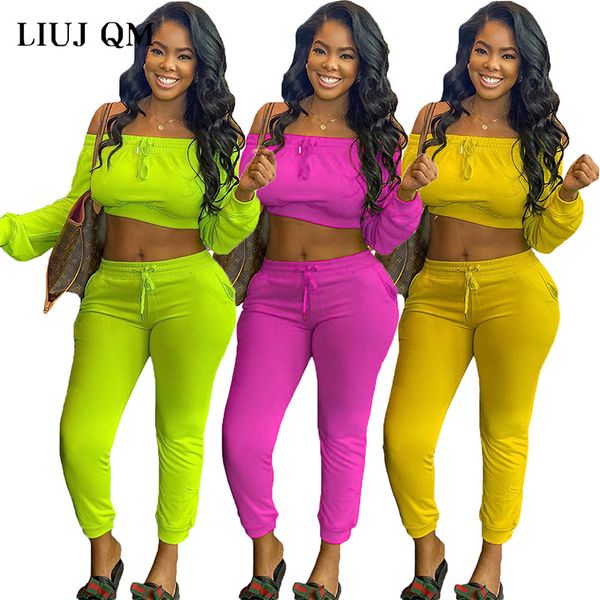 2020 мода женщины two piece set off shoulder crop tops карандаш jogger sweatpants костюм спортивный костюм фитнес outfit matching set, Gray
2020 мода женщины two piece set off shoulder crop tops карандаш jogger sweatpants костюм спортивный костюм фитнес outfit matching set, Gray