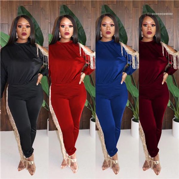 suits spring long sleeve off the shoulder solis ladies casual trucksuits womens 2pcs tassel sports, White
suits spring long sleeve off the shoulder solis ladies casual trucksuits womens 2pcs tassel sports, White