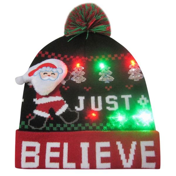 party hats colorful 2021 led merry christmas beanie sweater santa hat light up knitted for kid cap gifts
party hats colorful 2021 led merry christmas beanie sweater santa hat light up knitted for kid cap gifts