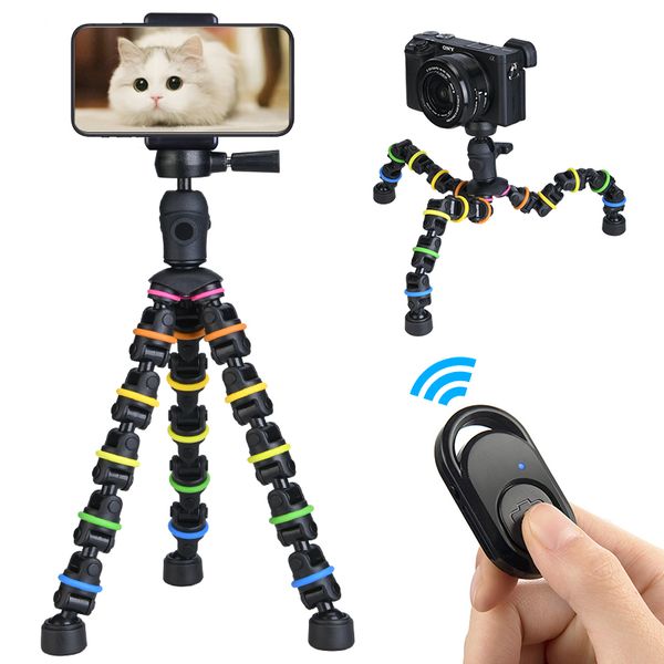 tripods ocs flexible tripod stand with phone holder mount clip, mini adjustable desk remote for phone/camera/go pro
tripods ocs flexible tripod stand with phone holder mount clip, mini adjustable desk remote for phone/camera/go pro