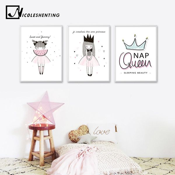 watercolor cartoon girl motivational quotes posters and prints wall art canvas painting nordic style picture for living room
watercolor cartoon girl motivational quotes posters and prints wall art canvas painting nordic style picture for living room