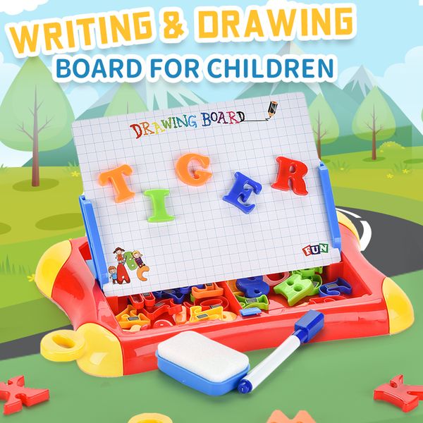 Erasable Magnetic Drawing Board For Kids Colorful Doodle Drawing Board Toys Gifts For Toddler Writing Sketching Pad Easel