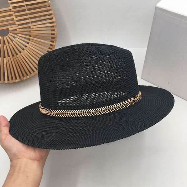 black hollow out sir straw hat female fish bone spur decoration british fashion joker sunshade summer beach sun hat, Blue;gray 
black hollow out sir straw hat female fish bone spur decoration british fashion joker sunshade summer beach sun hat, Blue;gray