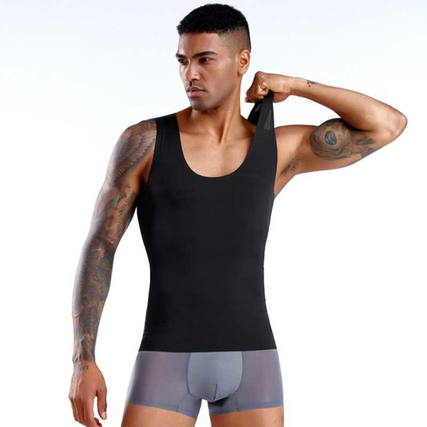 gym clothing men's body shaping breathable comfortable strong pressure seamless glue abdomen straight back tights, White;black
gym clothing men's body shaping breathable comfortable strong pressure seamless glue abdomen straight back tights, White;black