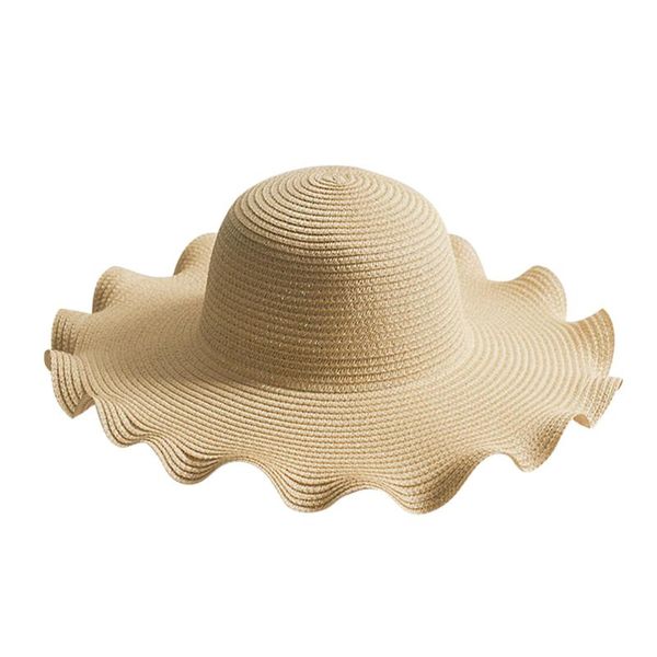 1pc straw hat breathable straw woven cap summer sun block hat visor fashion wavy wide brim beach headwear for boy girl, Blue;gray
1pc straw hat breathable straw woven cap summer sun block hat visor fashion wavy wide brim beach headwear for boy girl, Blue;gray
