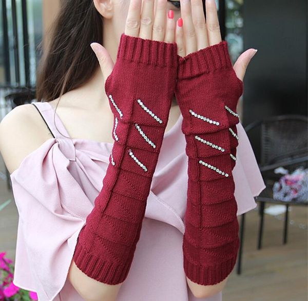 autumn and winter women' thicken warm knitted gloves lady' medium long arm sleeve winter fingerless rhinestone glove r123, Blue;gray
autumn and winter women' thicken warm knitted gloves lady' medium long arm sleeve winter fingerless rhinestone glove r123, Blue;gray