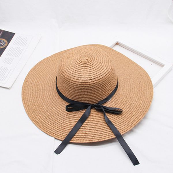new product straw hats ma'am leisure go on a journey bow straw hat outdoors on vacation sunscreen will eaves sun hat, Blue;gray
new product straw hats ma'am leisure go on a journey bow straw hat outdoors on vacation sunscreen will eaves sun hat, Blue;gray