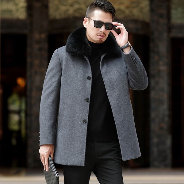 men's wool & blends 1881 fashion winter clothes striped woolen coat cashmere overcoat long youth trench, Black
men's wool & blends 1881 fashion winter clothes striped woolen coat cashmere overcoat long youth trench, Black