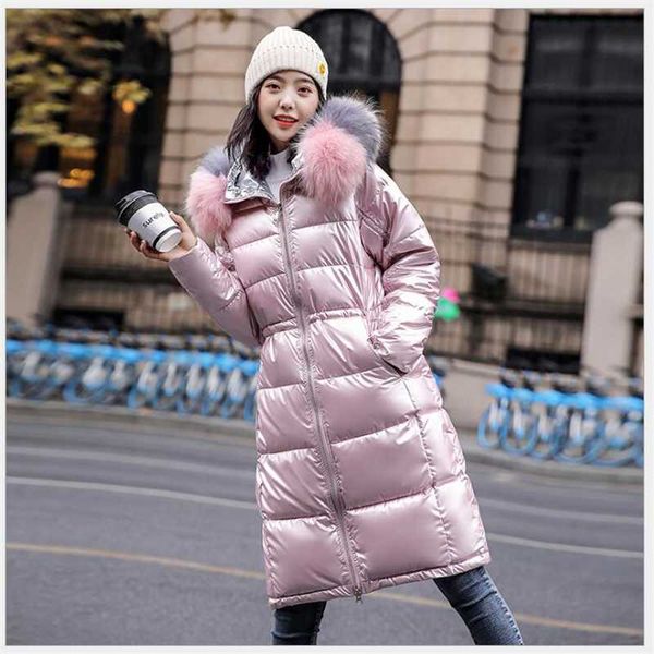 2020 new winter jacket women fashion glossy down cotton jackets coat female big fur hooded thick parka casaco feminino g746, Black
2020 new winter jacket women fashion glossy down cotton jackets coat female big fur hooded thick parka casaco feminino g746, Black
