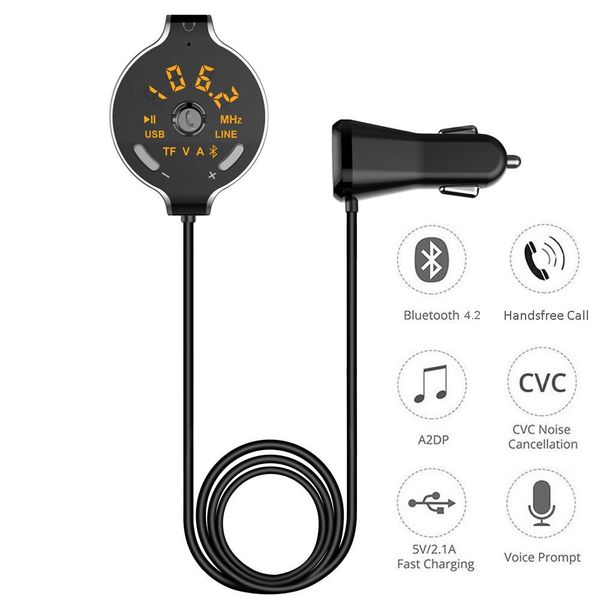 fm transmitter bluetooth car kit fm modulator aux out handscall car mp3 player radio a2dp music adapter with tf card slot
fm transmitter bluetooth car kit fm modulator aux out handscall car mp3 player radio a2dp music adapter with tf card slot